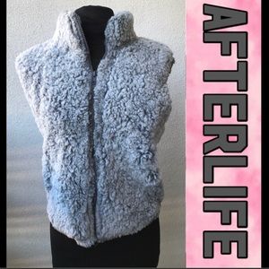 Warm Grey Fuzzy Vest